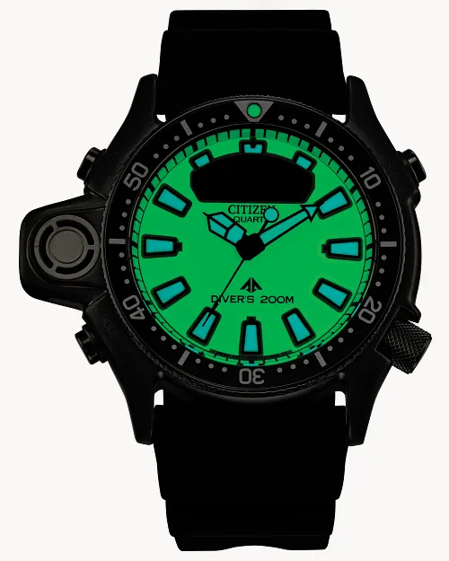 Promaster Aqualand Green Dial Polyurethane Strap JP2007-09W | CITIZEN Promaster Aqualand Green Dial Polyurethane Strap JP2007-09W | CITIZEN